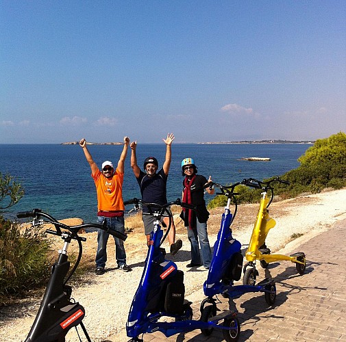 Guided Trikke Ride on the Athenian Coast