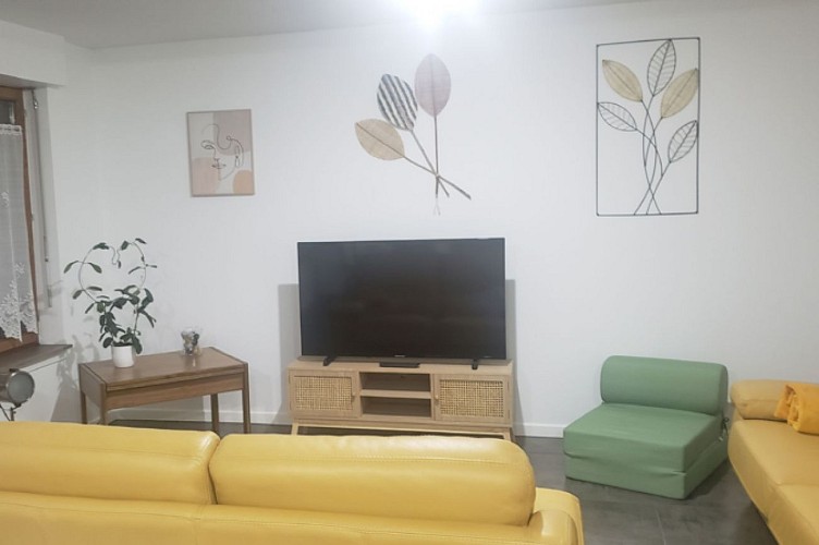 Espace détente du meublé l'étape