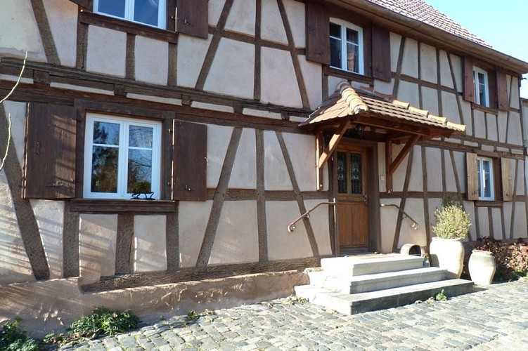 Entrée du gite à l'étage