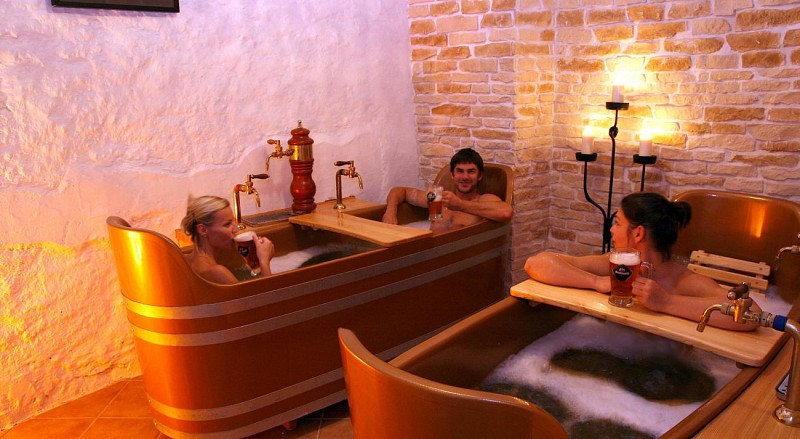 Entspannung im Beer Spa von Prag