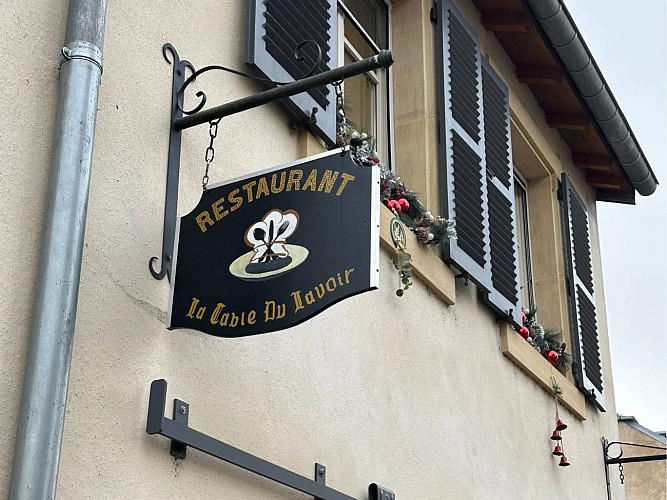 Enseigne du restaurant