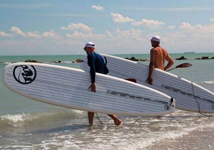 Stand-up Paddle Class in the Sea in Venice – Beginner's level