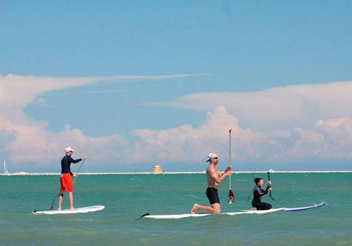 Stand-up Paddle Class in the Sea in Venice – Beginner's level