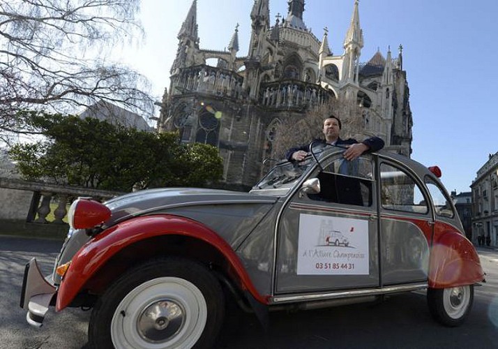 Discover Reims & The Vineyards in a Vintage 2CV Car – 75 mins