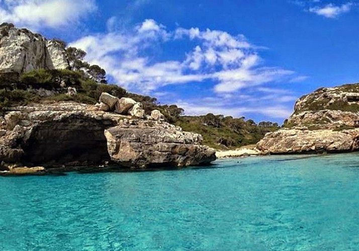 Tour guidé en bateau sur la côte turquoise de Palma de Majorque