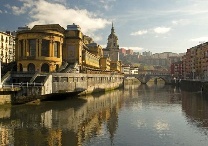 Tour guidé de Bilbao en bus et à pied et billet Musée Guggenheim avec audioguide