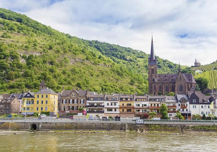 Excursion d’un jour dans la vallée du Rhin en bus et en bateau