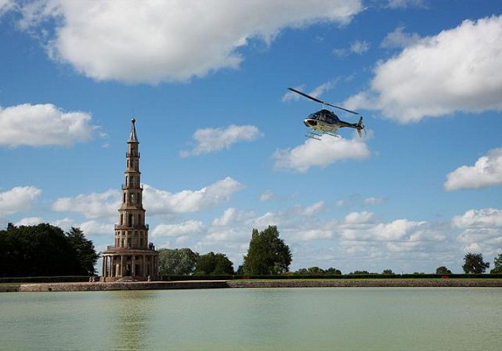 Helicopter Flight above the Loire Valley and Surrounding Châteaux