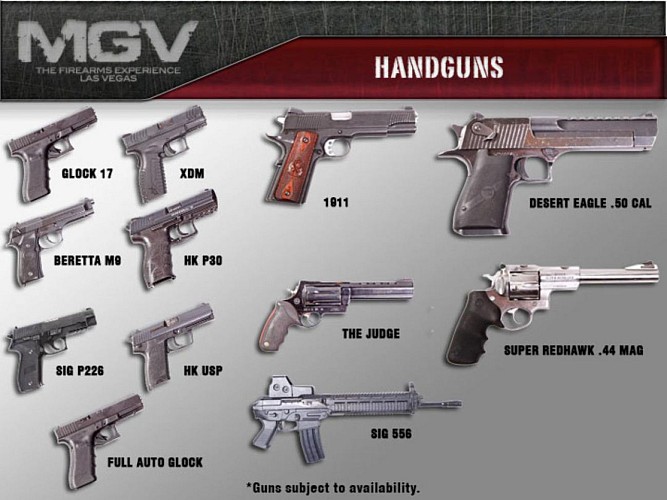 Las Vegas Gun Shooting: tiro con verdaderas armas de fuego