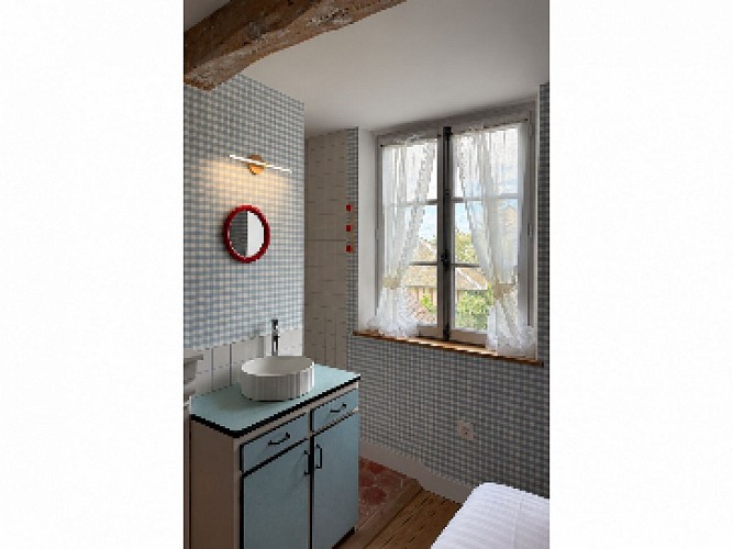 chambre bleue 2 - Gite Pont l'Evêque
