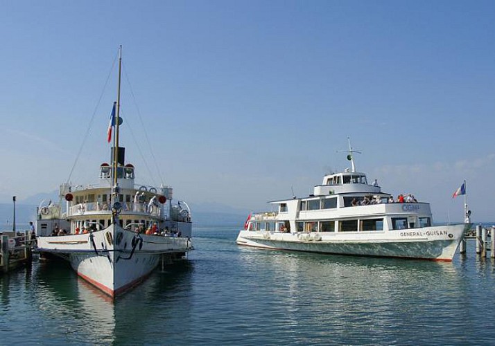 Croisière de Genève à Lausanne en bateau à vapeur sur le Lac Léman