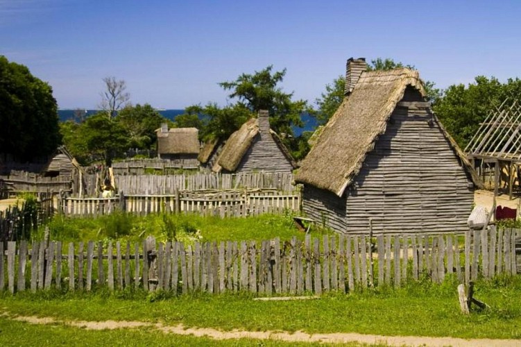 Historic trip to Plimoth Plantation, a reconstructed pilgrim village, and tour of the Mayflower II