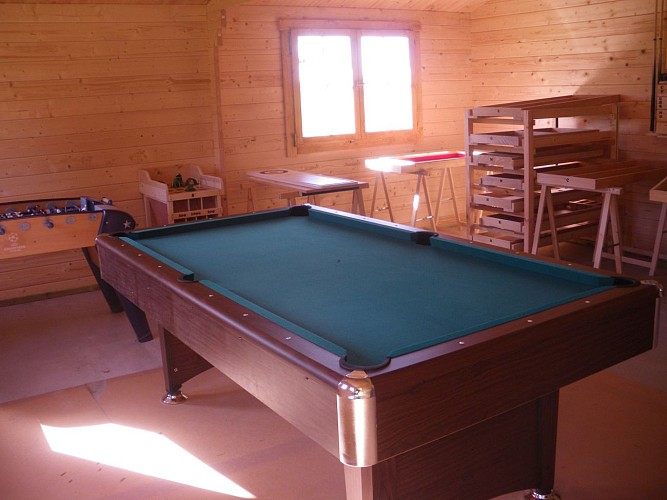 Billard et jeux anciens en bois