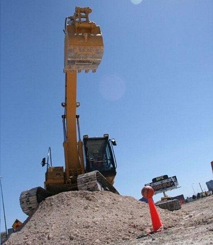 Conduzca un bulldozer o una excavadora