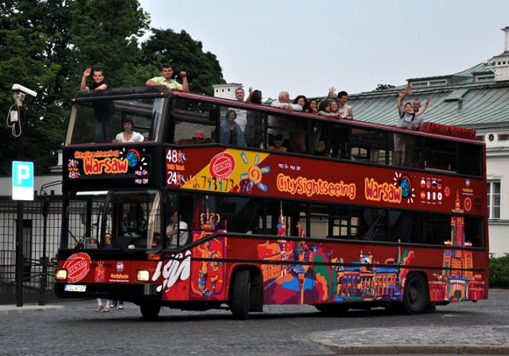 Visite de Varsovie en bus à arrêts multiples – Pass 24h, 48h ou 72h