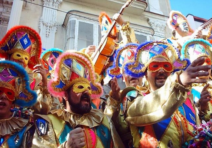 Visite guidée à pied au cœur du Carnaval de Cadix