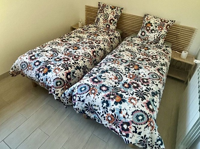 Chambre lits simples