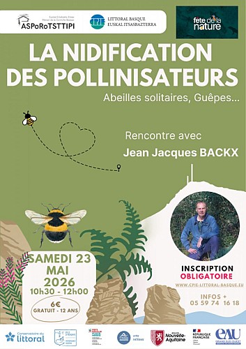 Fête de la Nature 2026 - Rencontre avec J-J. BACKX - Hendaye Tourisme