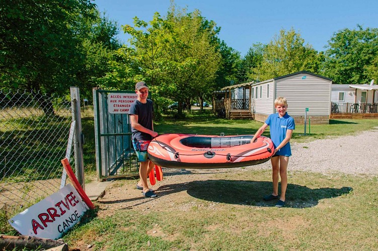 Camping les plages de l'Ain