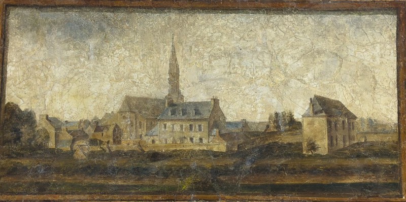 Le bourg de Ploumoguer vers le milieu du XIXème siècle