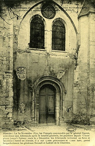 L'église de Champigny- Bataille de 1870
