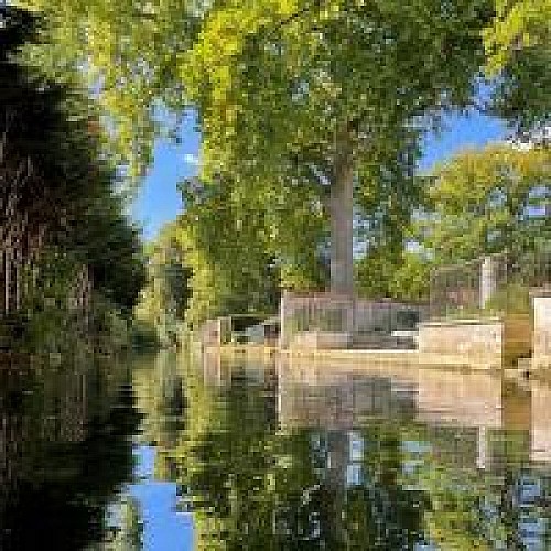L'Armançon au bout du parc