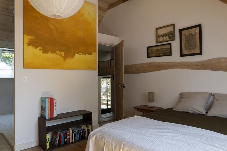 Chambres et table d'hôtes le Vaux Jouin_Marçon_Chambre Jaune