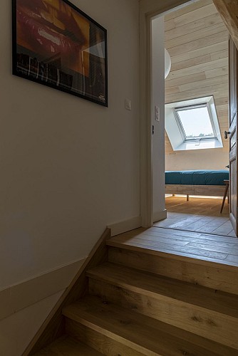 Chambres et table d'hôtes le Vaux Jouin_Marçon_Chambre Bleue