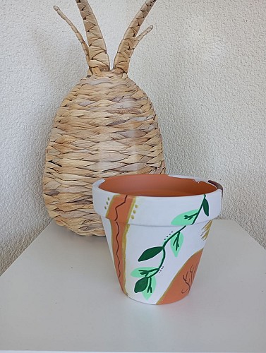 Atelier créatif: Décoration de pot en terre