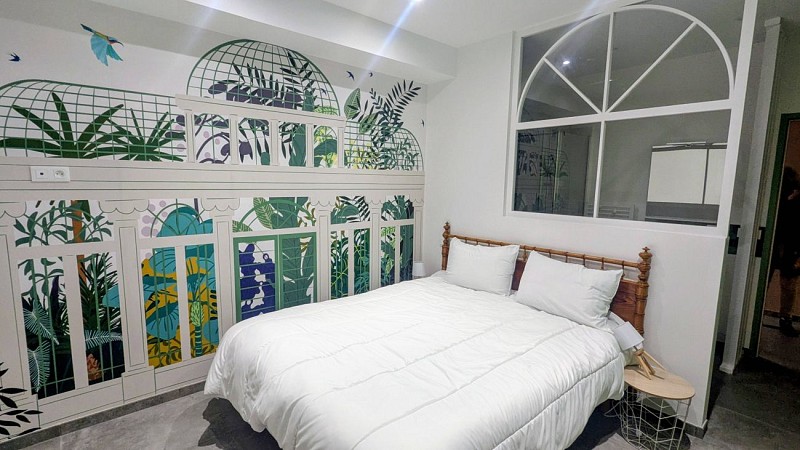 Villa Elena - Chambre avec  fresque