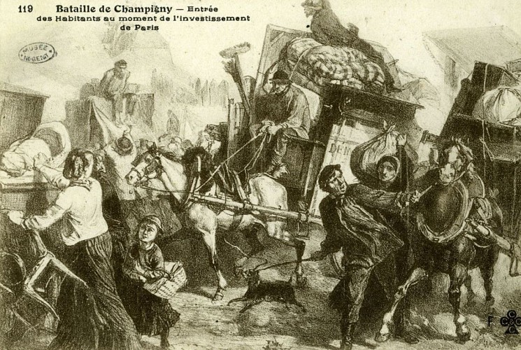 1870 - Exode des campinois vers Paris