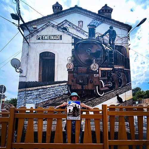 Fresque murale "train des Pignes" - Peymeinade