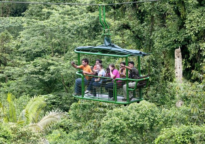 Ultimate explorer : téléphérique, tyroliennes, pont suspendu et balade en forêt - A proximité du Parc national Braulio Carrillo