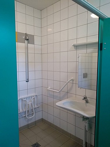 Services area in campping