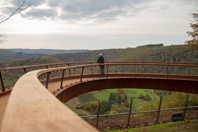 Point de vue du jambon-parc ational de la vallée de la semois