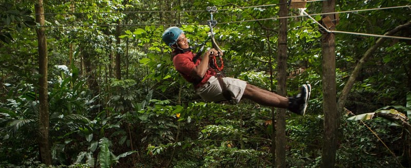 Tour 3 en 1 : Traversée en téléphérique, descentes en tyrolienne et randonnée dans la forêt tropicale - A Sainte-Lucie
