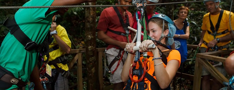 Tour 3 en 1 : Traversée en téléphérique, descentes en tyrolienne et randonnée dans la forêt tropicale - A Sainte-Lucie