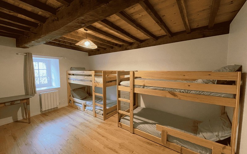 Chambre lits superposés Maison Hastoy Soule Pays Basque