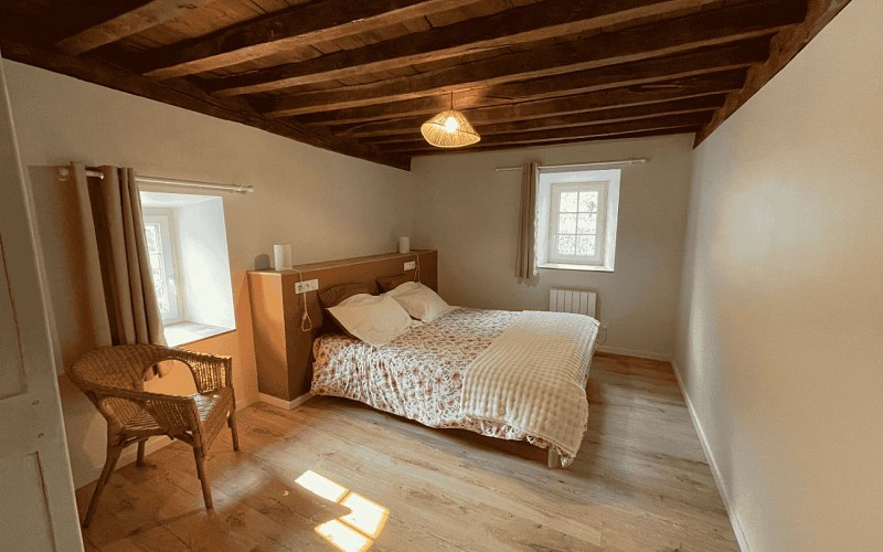 Chambre double chaleureuse Maison Hastoy Soule Pays Basque