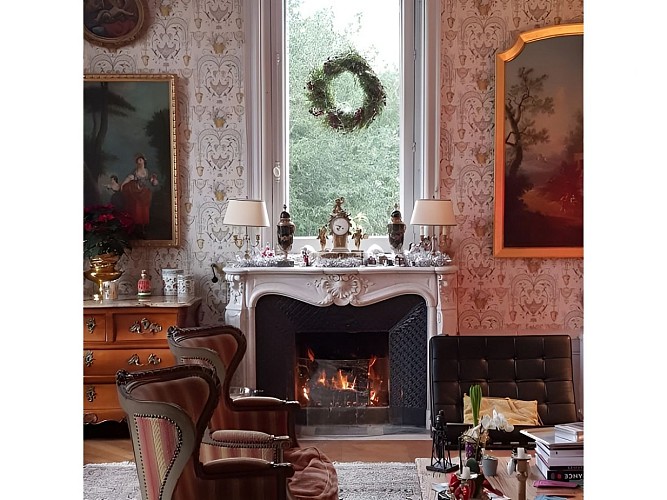 Chateau de Hieville Cheminee