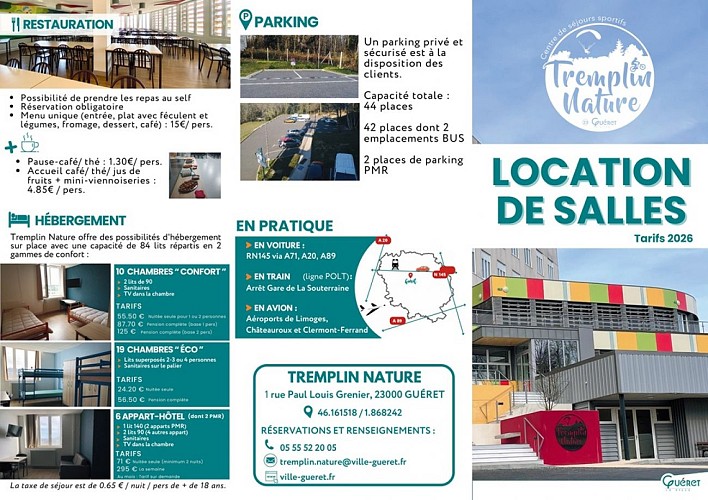 BROCHURE LOCATION DE SALLES - 2026-Tremplin nature