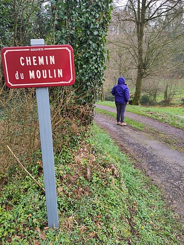 Panneau Chemin du Moulin