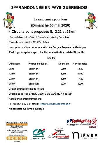 8ème Randonnée en Pays Guérignois