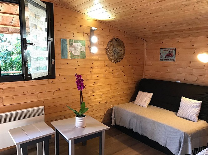 Chambre d'hôte Zen Océan Canapé et tables salon