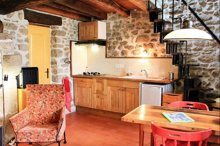 pièce de vie vue cuisine