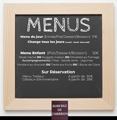 menus