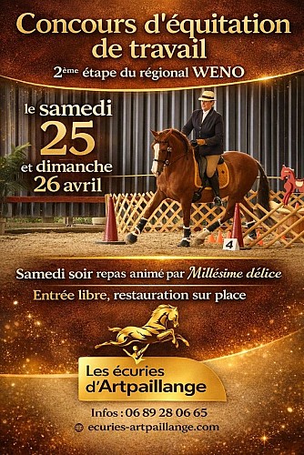 Concours d'équitation de Travail - 2ème étape du régional Weno