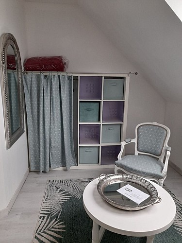 Chambre double étage - salon
