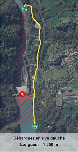 Portage au barrage de Génissiat