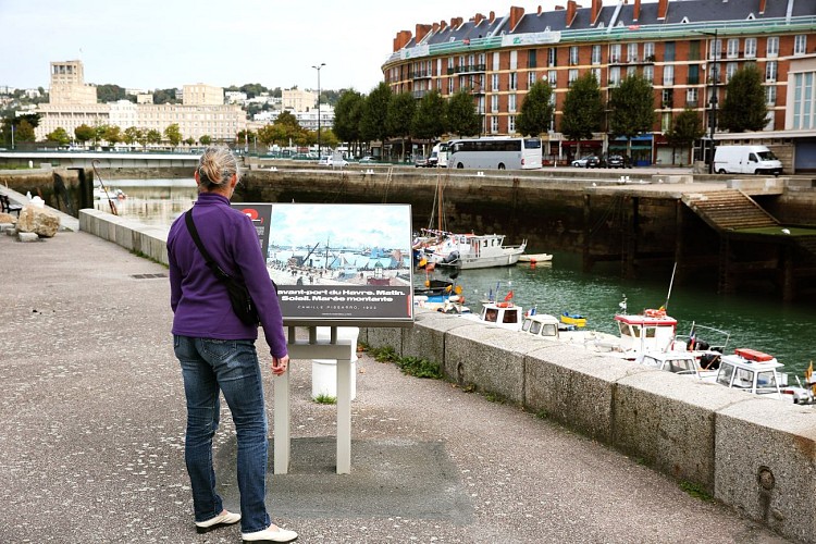 Table de lecture impressionniste n° 4 - Avant-port du Havre